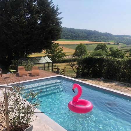 Gite Piscine Jacuzzi Privatises Clos Valentin Freulleville Exteriör bild