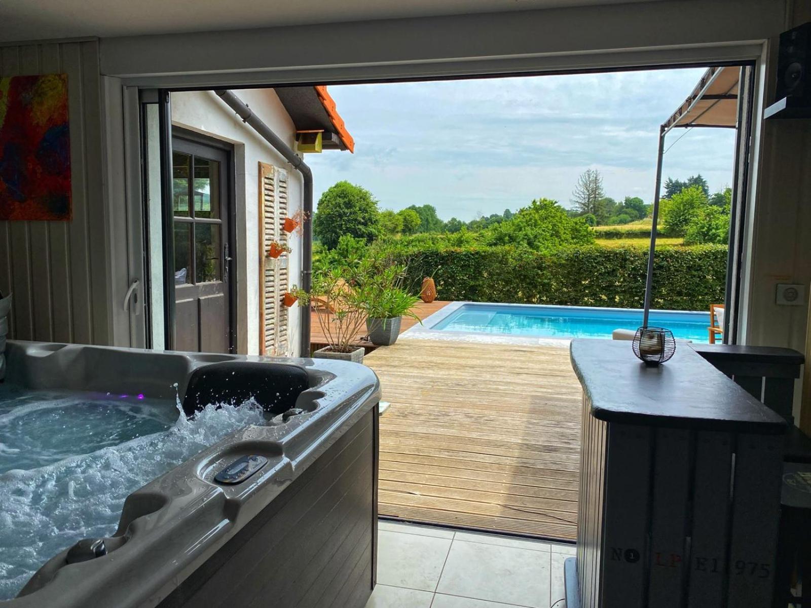 Gite Piscine Jacuzzi Privatises Clos Valentin Freulleville Exteriör bild